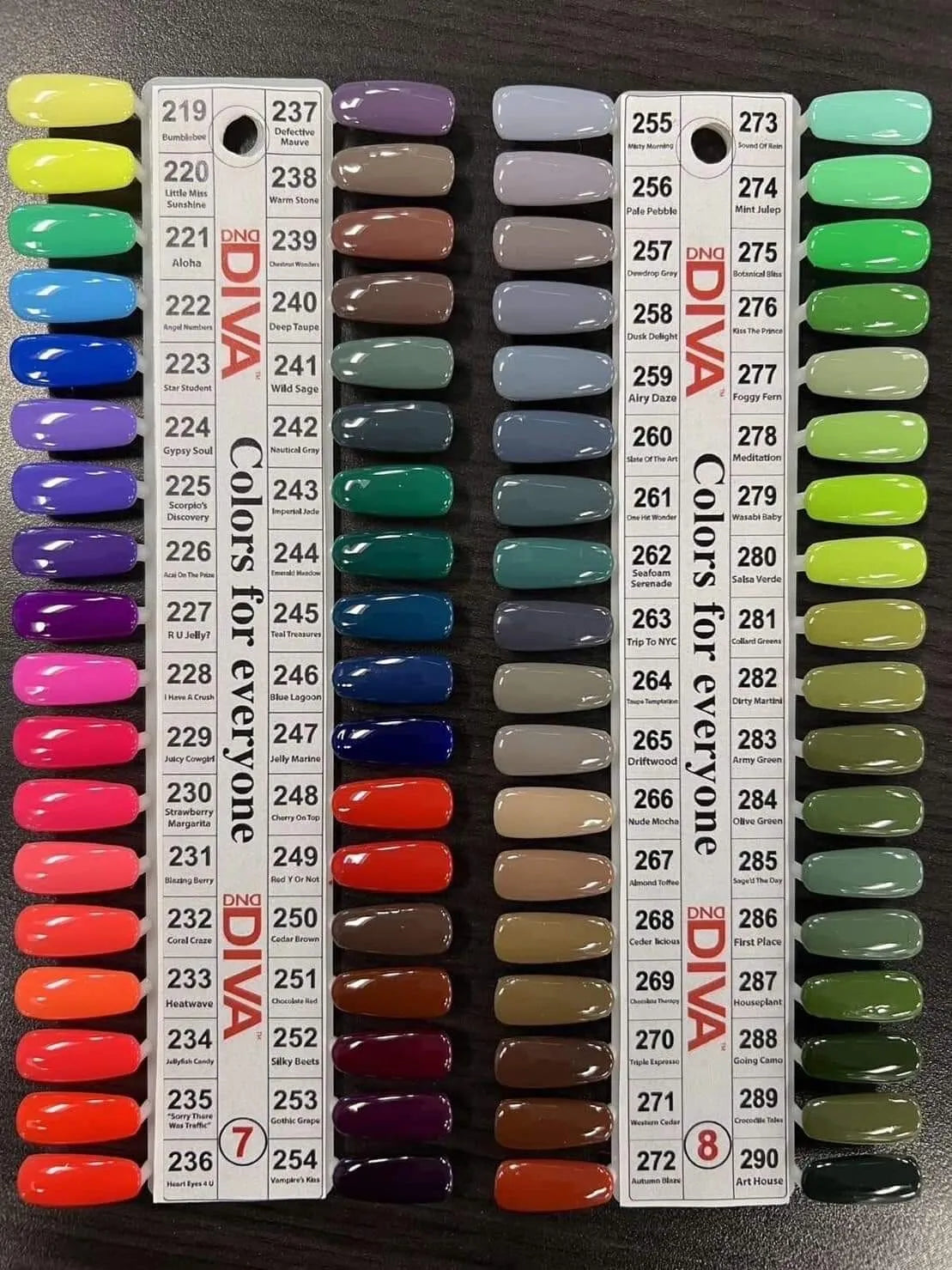 DND - DIVA Gel & Lacquer Duo Full Set 36 Colors (#219 - #254)
