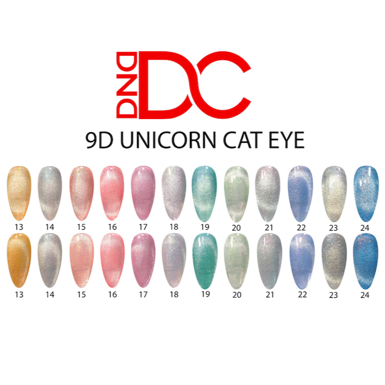 DND - DC 9D Cat Eye Unicorn Full Set 36 Colors (#13 - #24) - NEW 2024