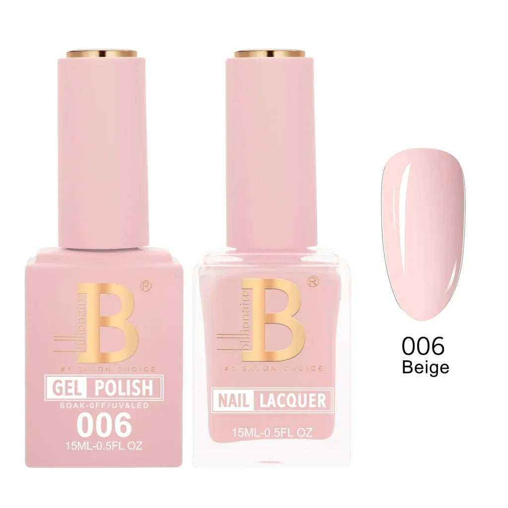 Billionaire Imperial Duo Matching Color Set – #001 - 050 Gel + Lacquer (0.5oz / 15ml)