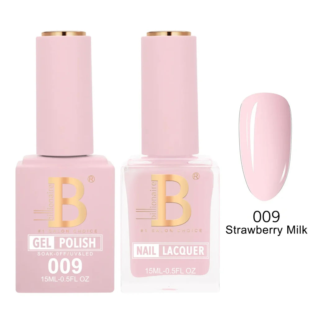 Billionaire Imperial Duo Matching Color Set – #001 - 050 Gel + Lacquer (0.5oz / 15ml)