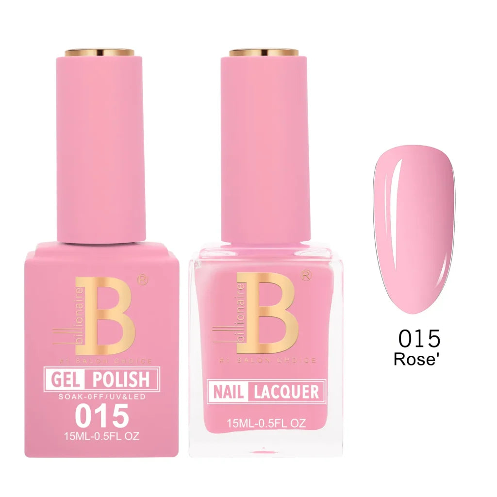 Billionaire Imperial Duo Matching Color Set – #001 - 050 Gel + Lacquer (0.5oz / 15ml)