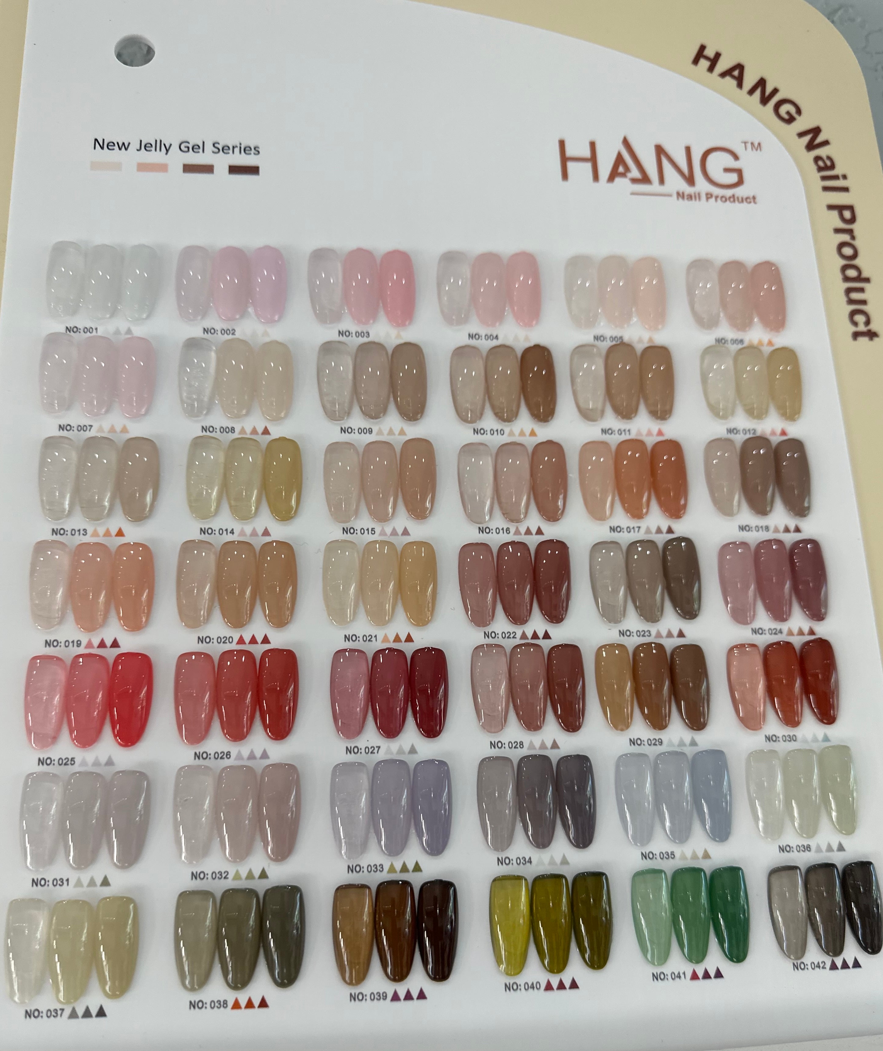 Hang Jelly Collection - 42 Color w/ Color Chart