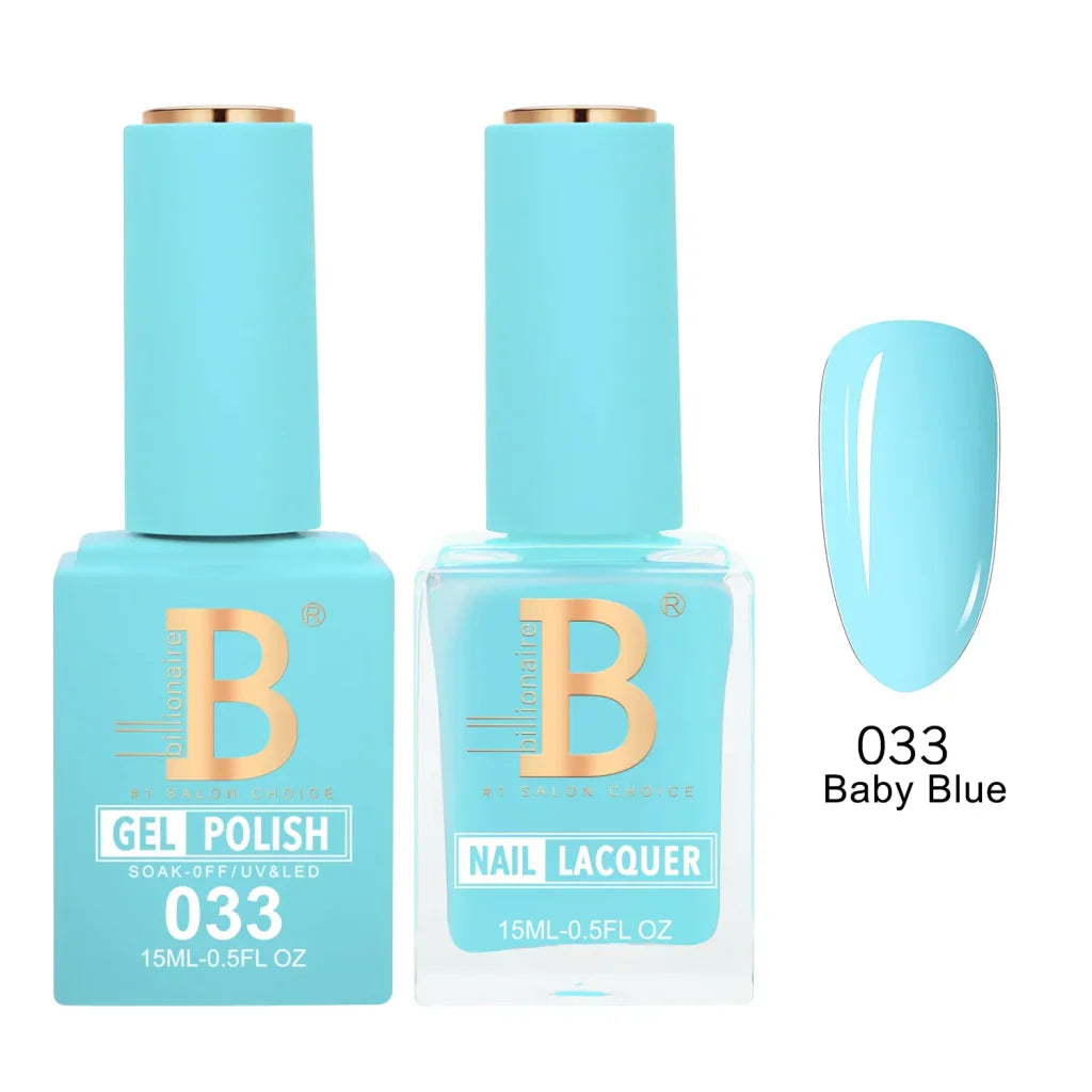 Billionaire Imperial Duo Matching Color Set – #001 - 050 Gel + Lacquer (0.5oz / 15ml)