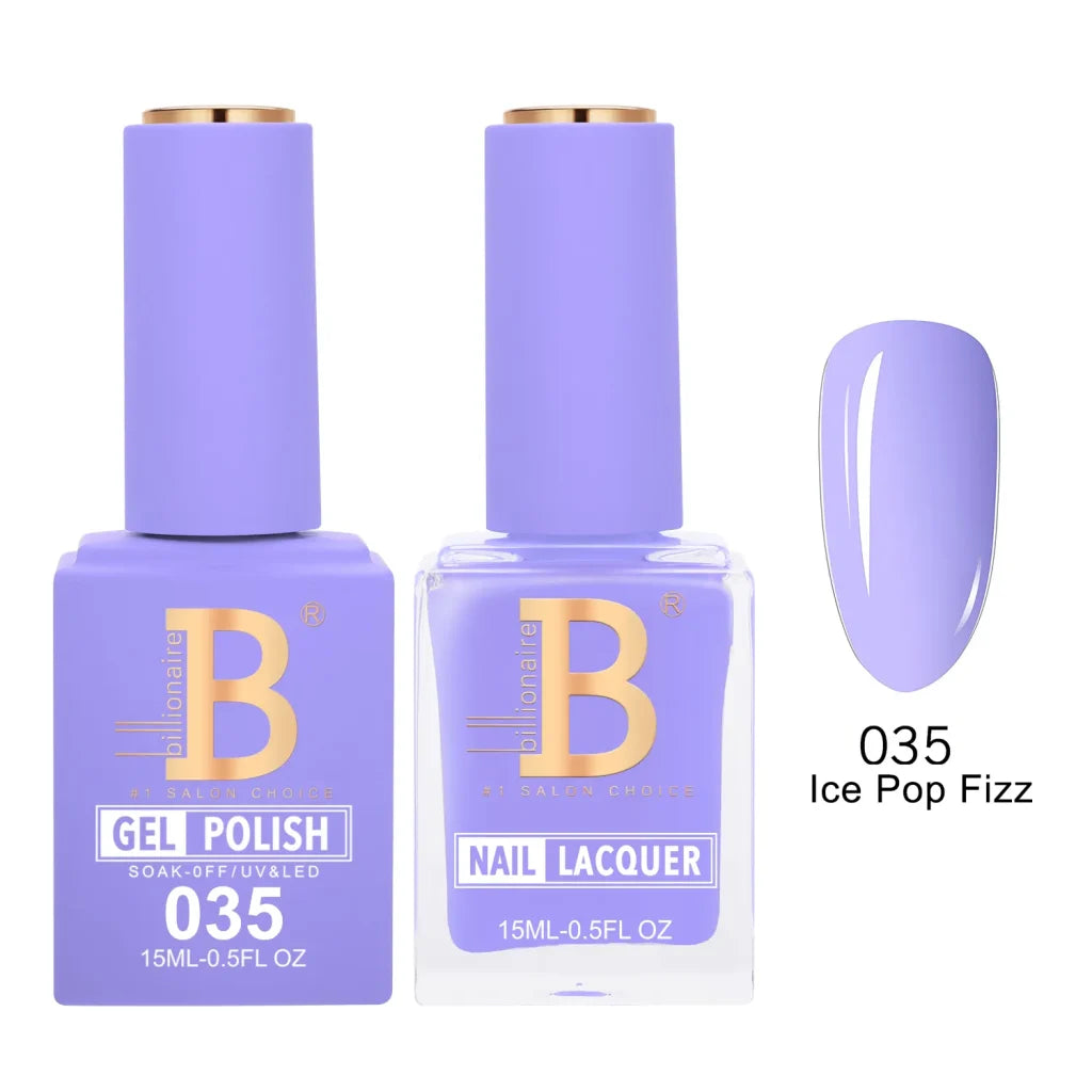 Billionaire Imperial Duo Matching Color Set – #001 - 050 Gel + Lacquer (0.5oz / 15ml)