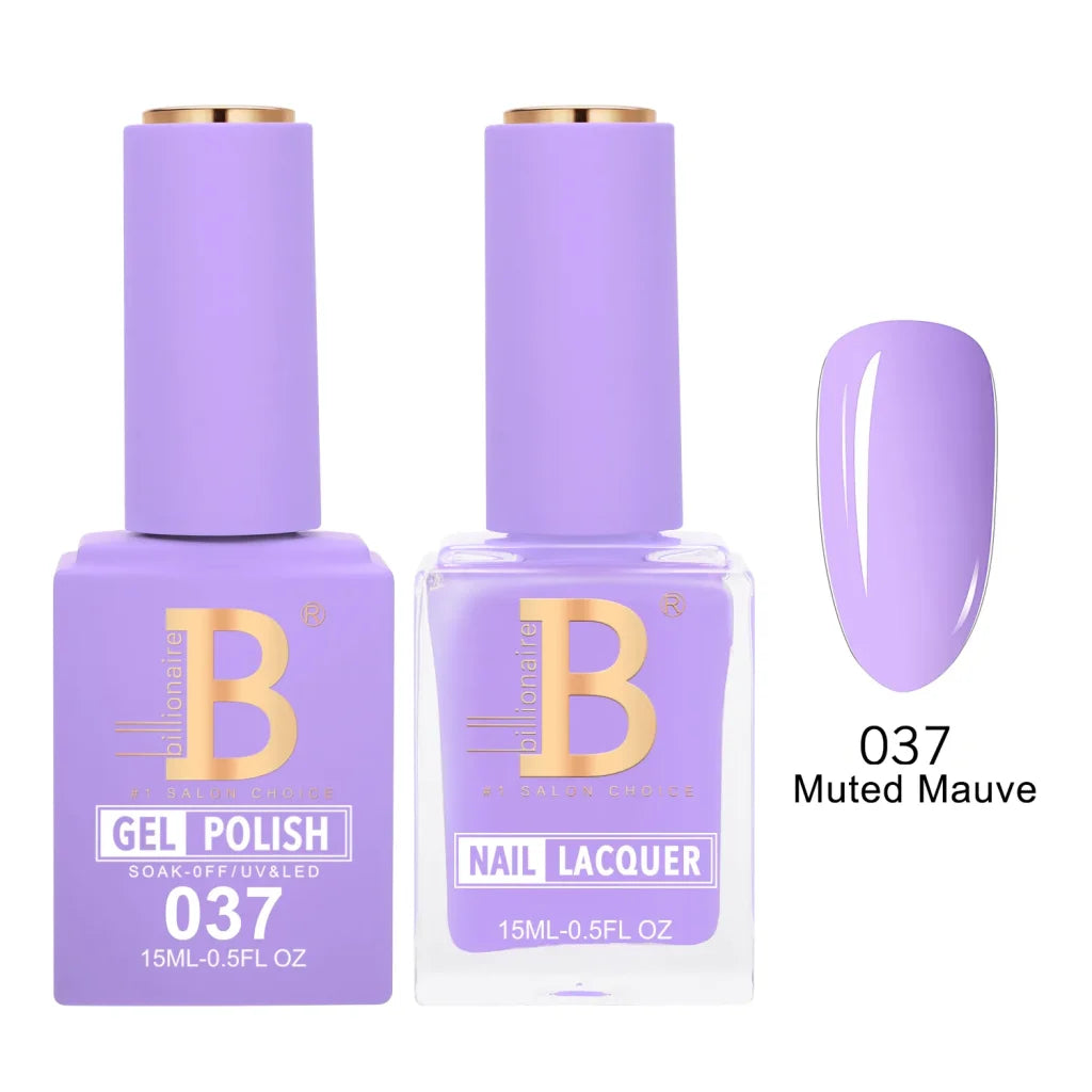 Billionaire Imperial Duo Matching Color Set – #001 - 050 Gel + Lacquer (0.5oz / 15ml)