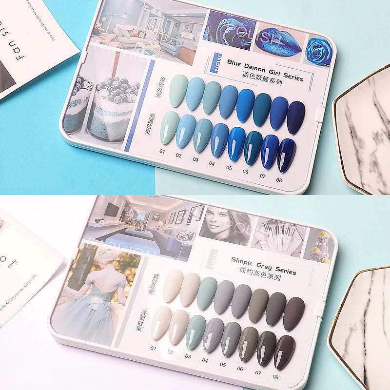 Nail Gel Polish UV Set 8 Colors for Professional Nail Salon