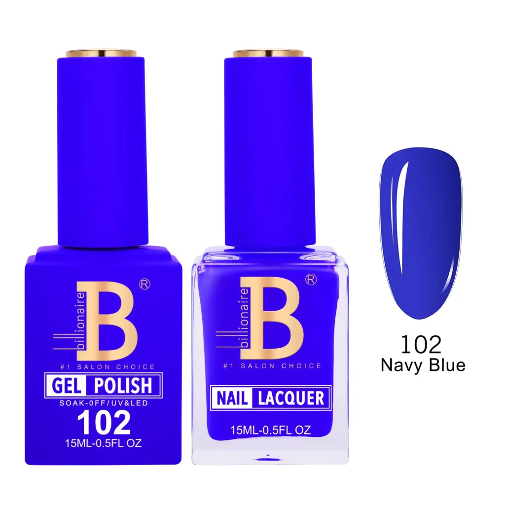 Billionaire Imperial Duo Matching Color Set – #101 - 150 Gel + Lacquer (0.5oz / 15ml)