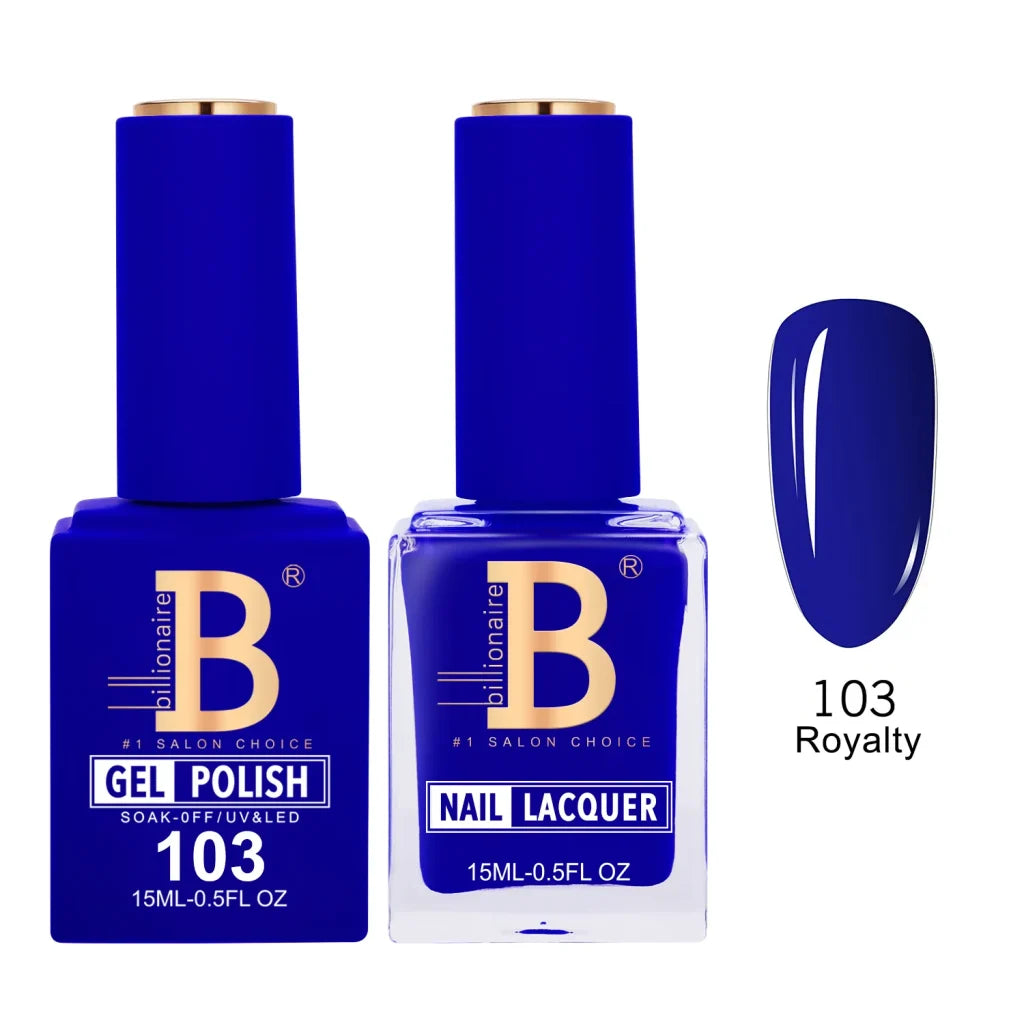 Billionaire Imperial Duo Matching Color Set – #101 - 150 Gel + Lacquer (0.5oz / 15ml)
