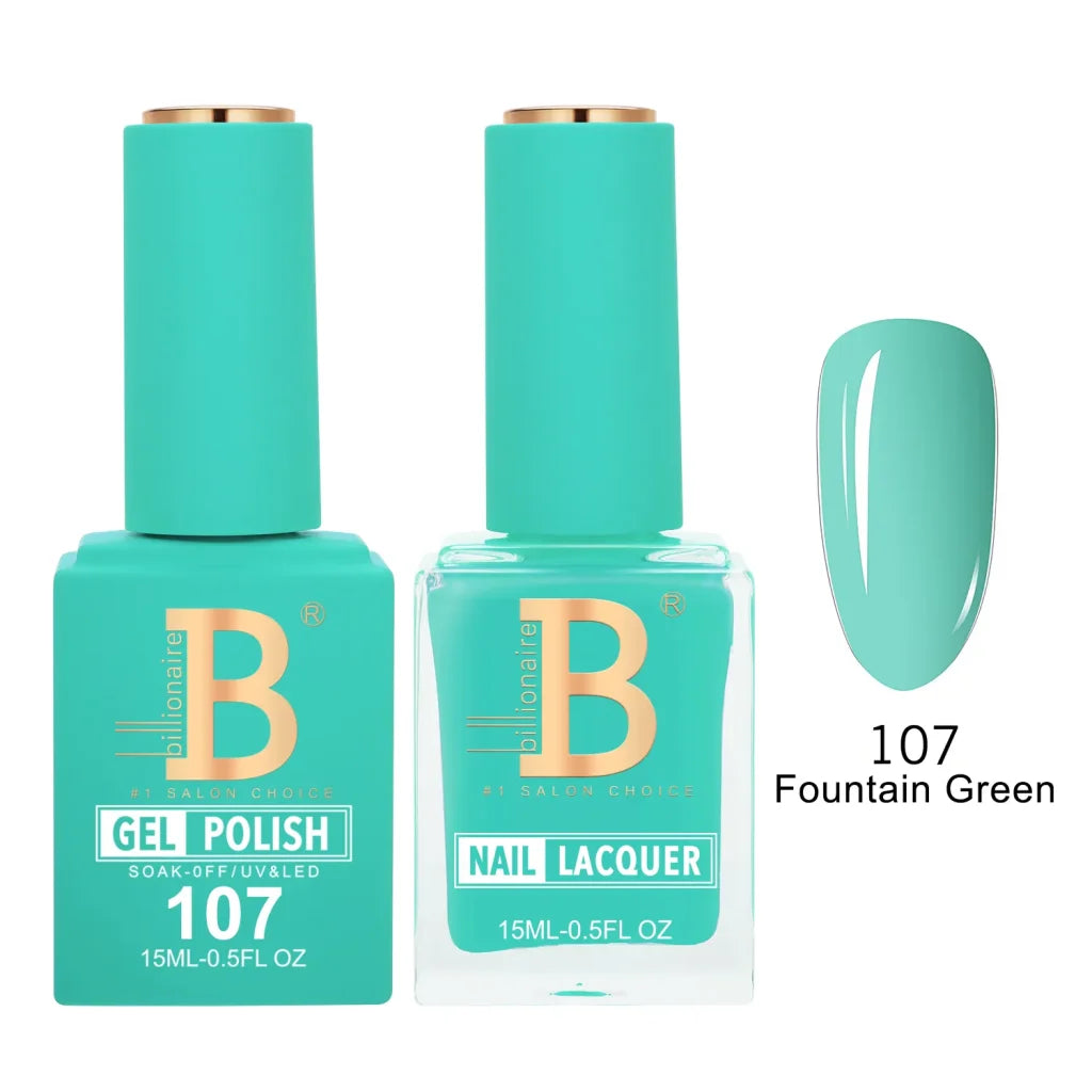 Billionaire Imperial Duo Matching Color Set – #101 - 150 Gel + Lacquer (0.5oz / 15ml)
