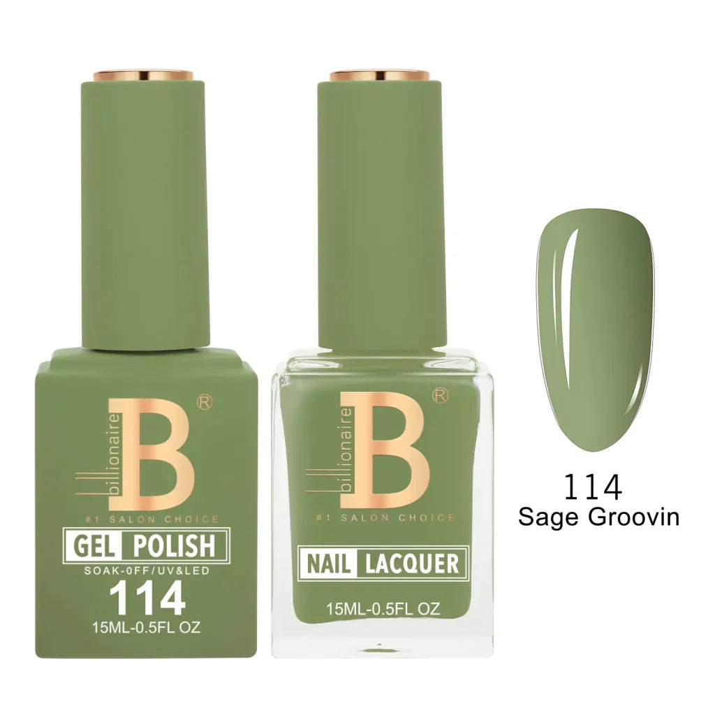 Billionaire Imperial Duo Matching Color Set – #101 - 150 Gel + Lacquer (0.5oz / 15ml)