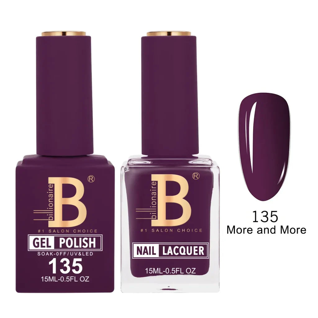 Billionaire Imperial Duo Matching Color Set – #101 - 150 Gel + Lacquer (0.5oz / 15ml)