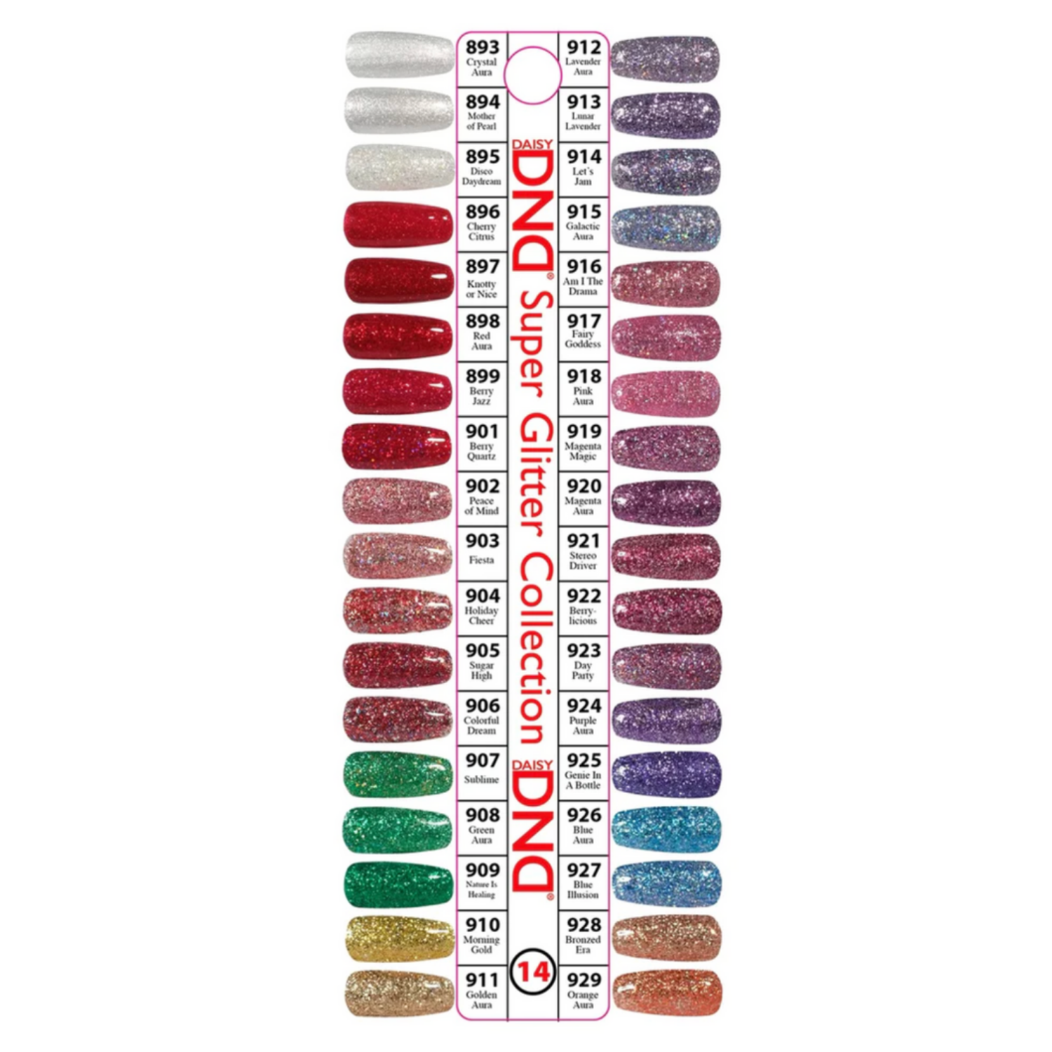 DND - Gel & Lacquer Duo Full Set 36 Colors (#11, #12, #13, #14, #15, #16)