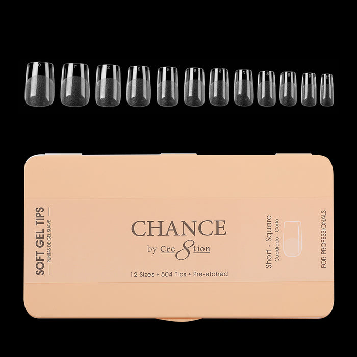 Chance - Square Soft Tips Box 600pcs (XS, S, M, L, XL)