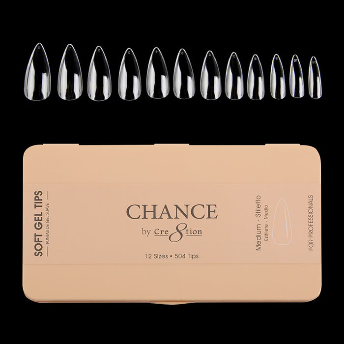 Chance - Stiletto Soft Tips Box 600pcs (XS, S, M, L, XL)