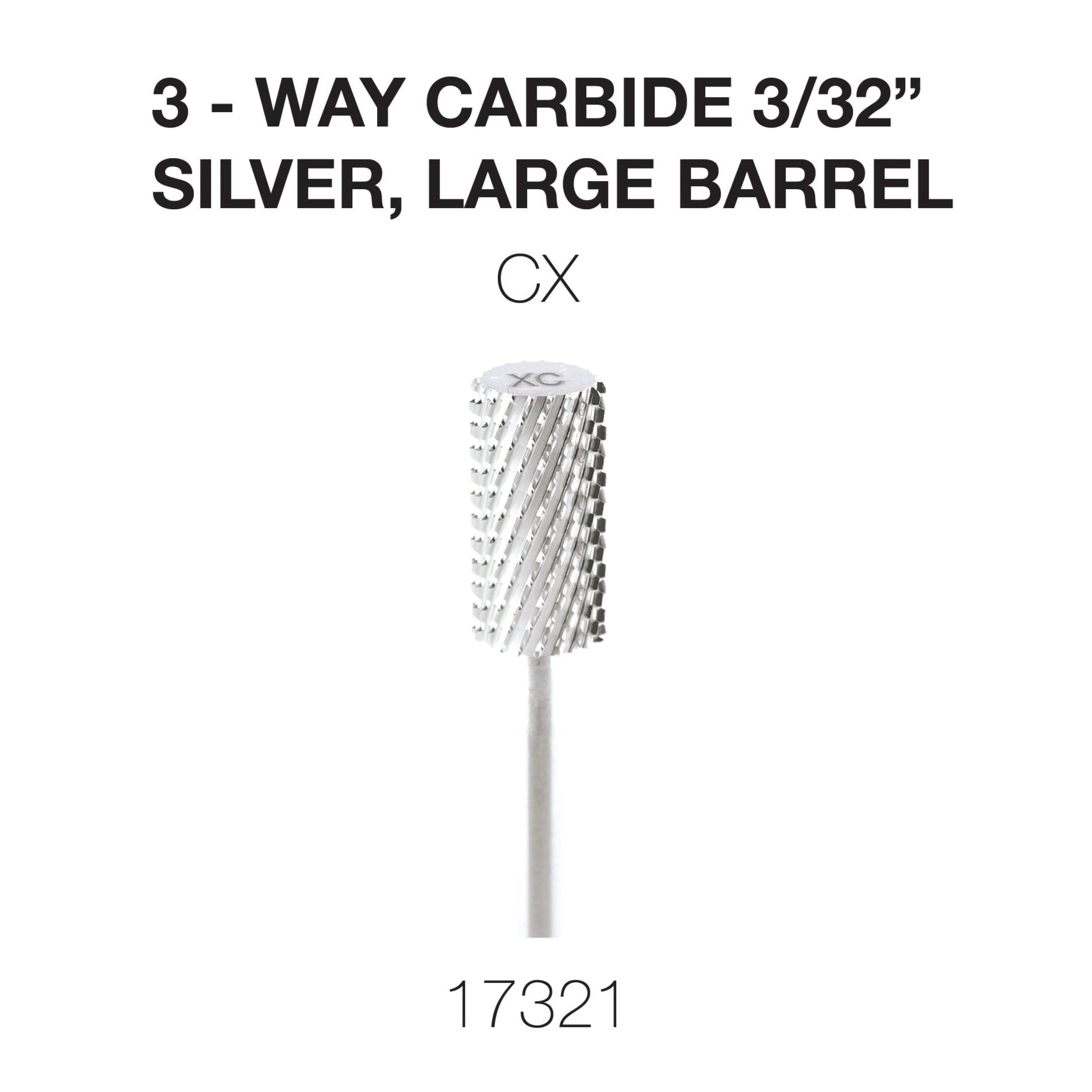 Cre8tion - Carbide Silver - Small & Large 3/32 - 3Way