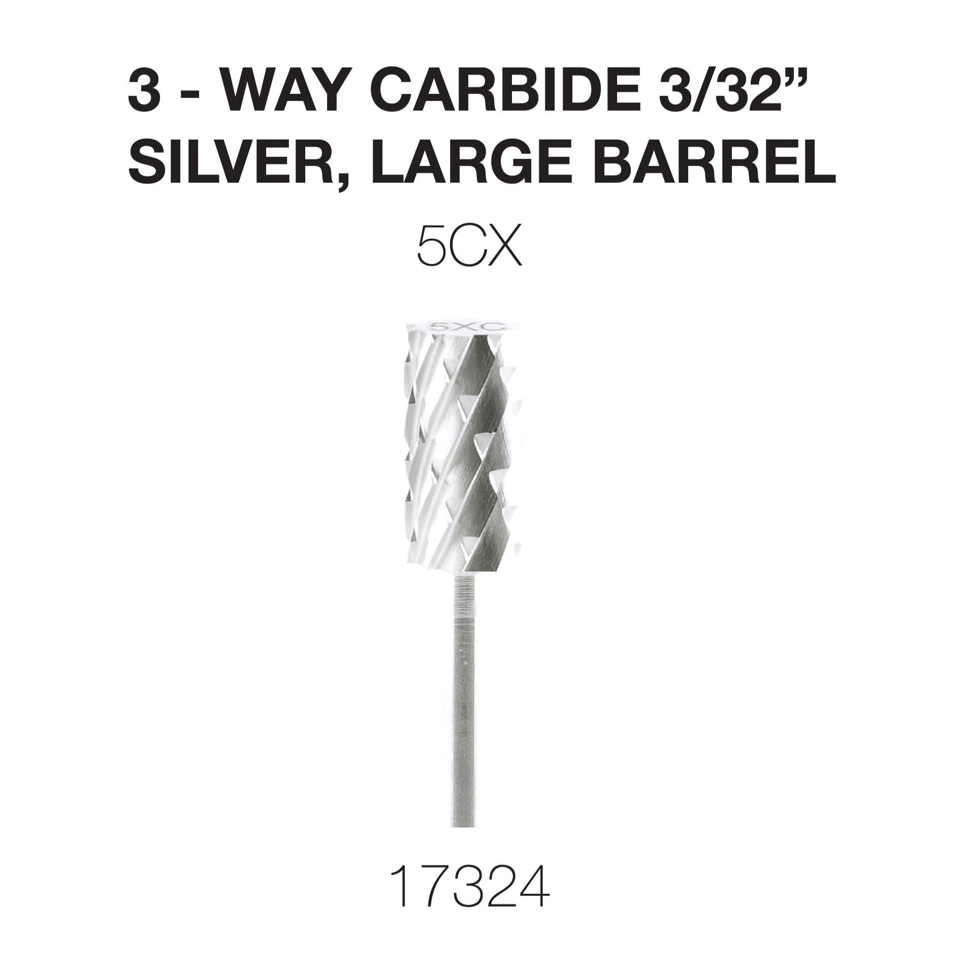 Cre8tion - Carbide Silver - Small & Large 3/32 - 3Way