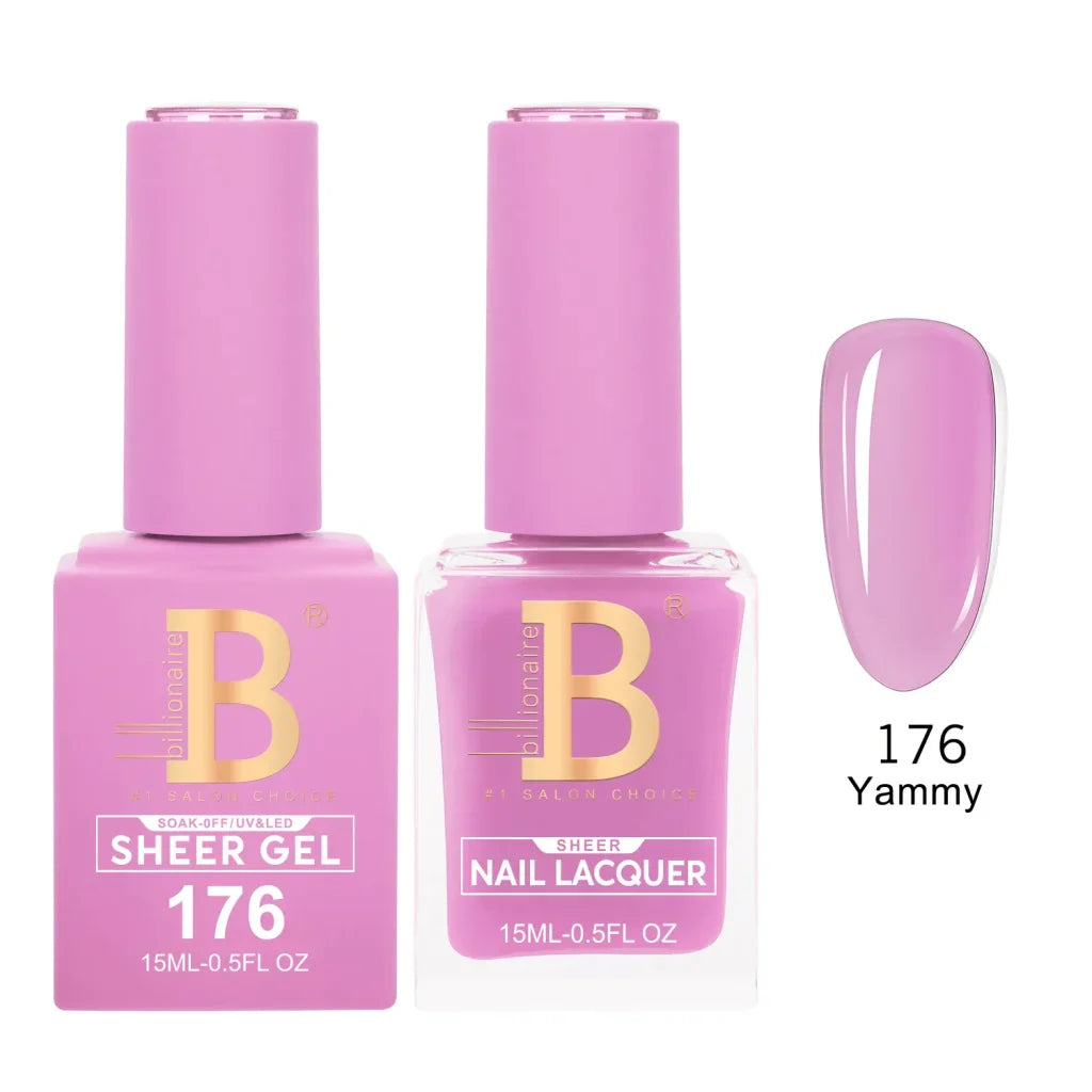 Billionaire Imperial Duo Matching Color Set – #150 - 200 Gel + Lacquer (0.5oz / 15ml)