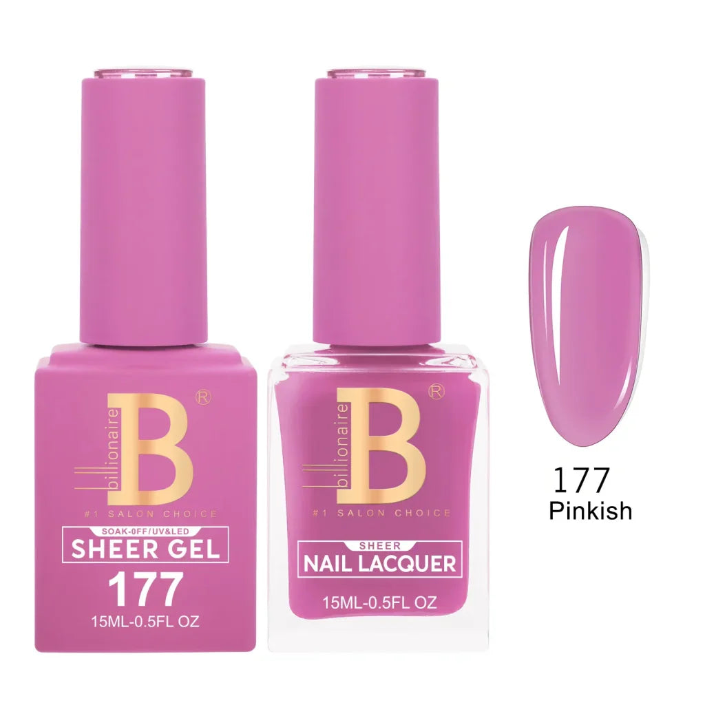 Billionaire Imperial Duo Matching Color Set – #150 - 200 Gel + Lacquer (0.5oz / 15ml)