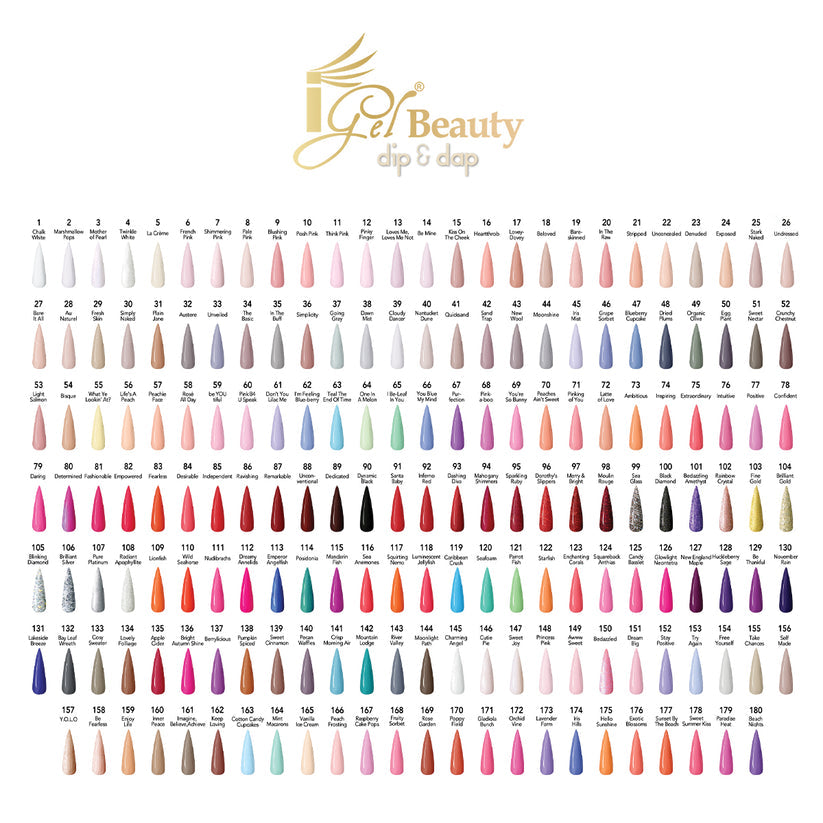 IGel - LB Gel & Lacquer & Dip Trio (#91 - #180) - NEW 2024