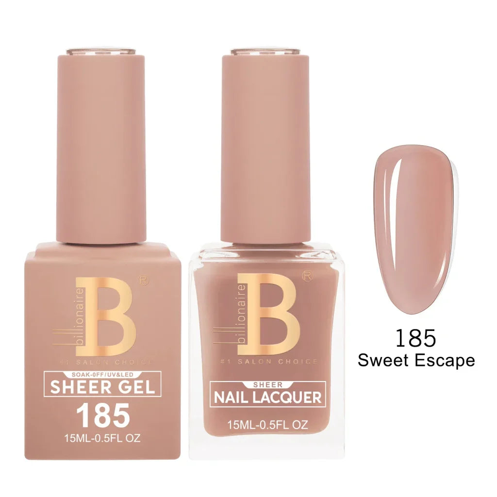 Billionaire Imperial Duo Matching Color Set – #150 - 200 Gel + Lacquer (0.5oz / 15ml)