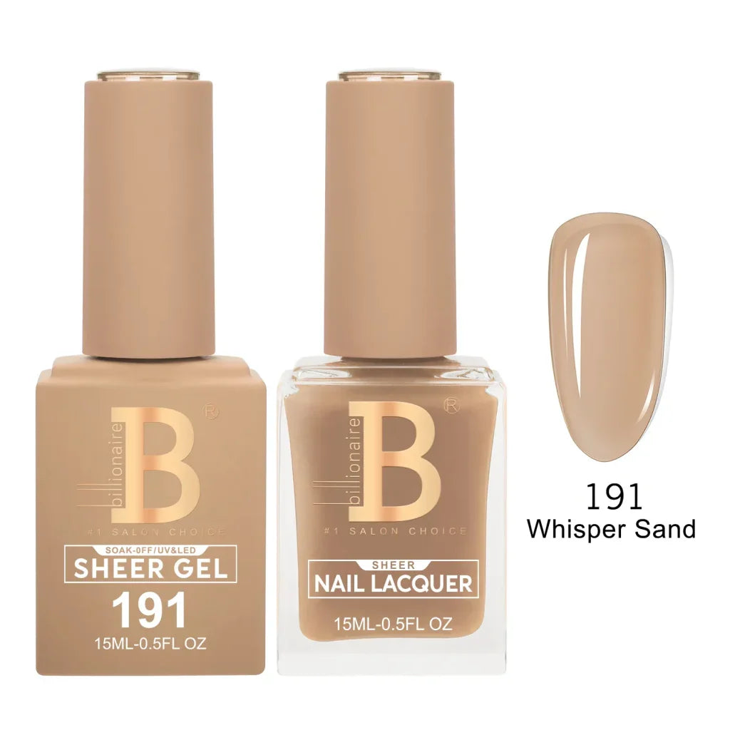 Billionaire Imperial Duo Matching Color Set – #150 - 200 Gel + Lacquer (0.5oz / 15ml)