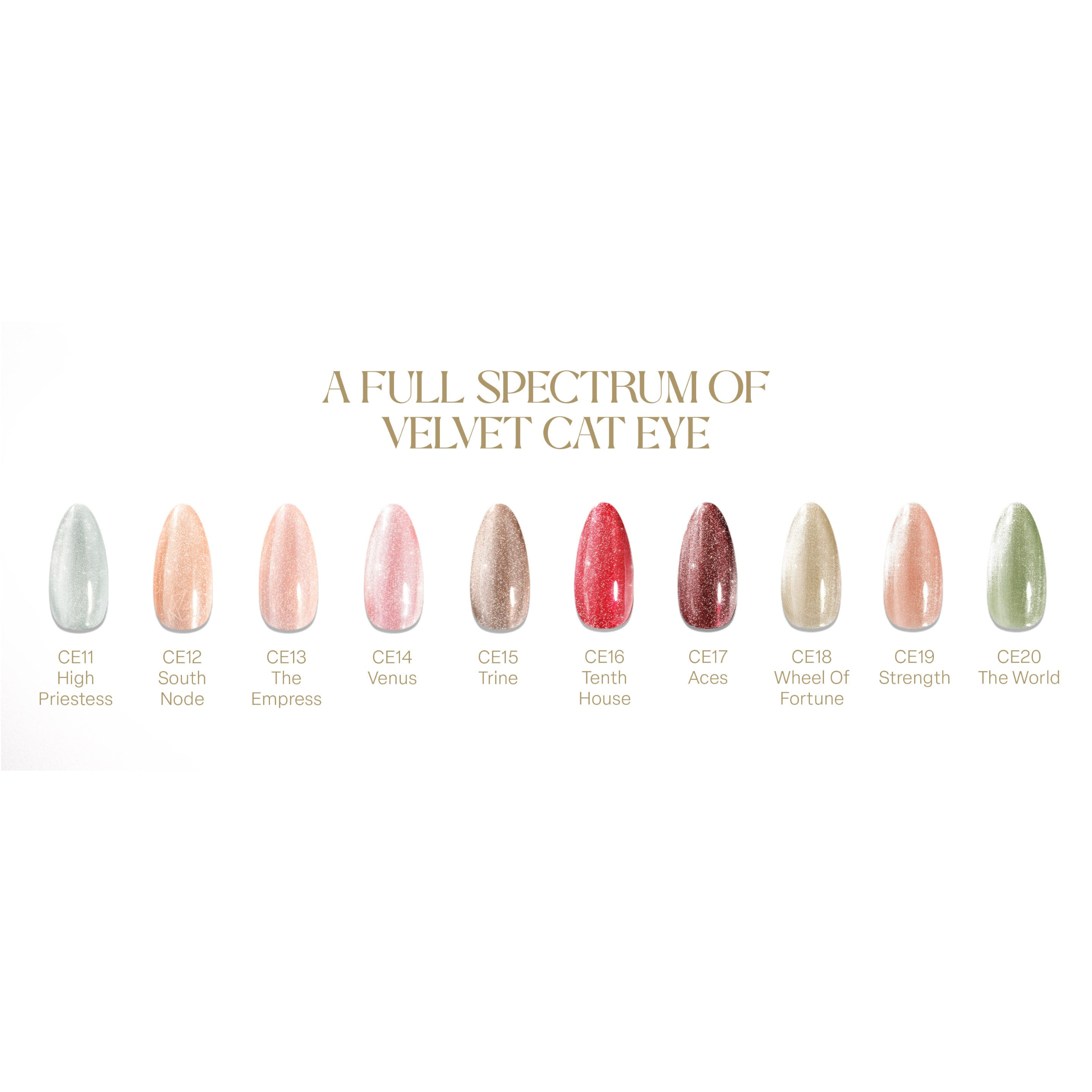 Apres - Astral Gel Couleur Set 10pcs - Velvet (#CE11 - #CE20)