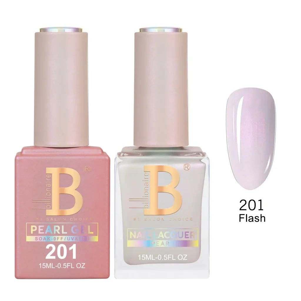 Billionaire Imperial Duo Matching Color Set – #201 - 256 Gel + Lacquer (0.5oz / 15ml)