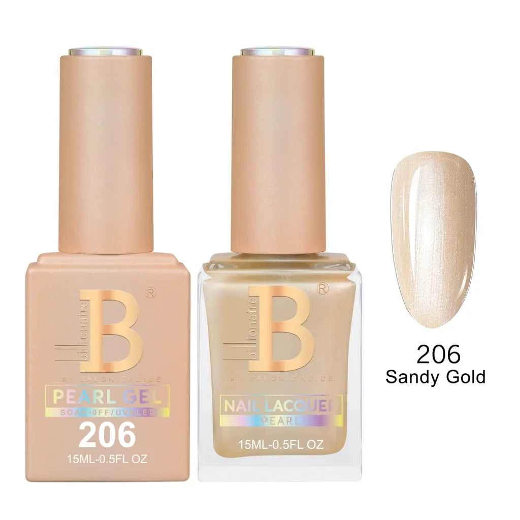 Billionaire Imperial Duo Matching Color Set – #201 - 256 Gel + Lacquer (0.5oz / 15ml)