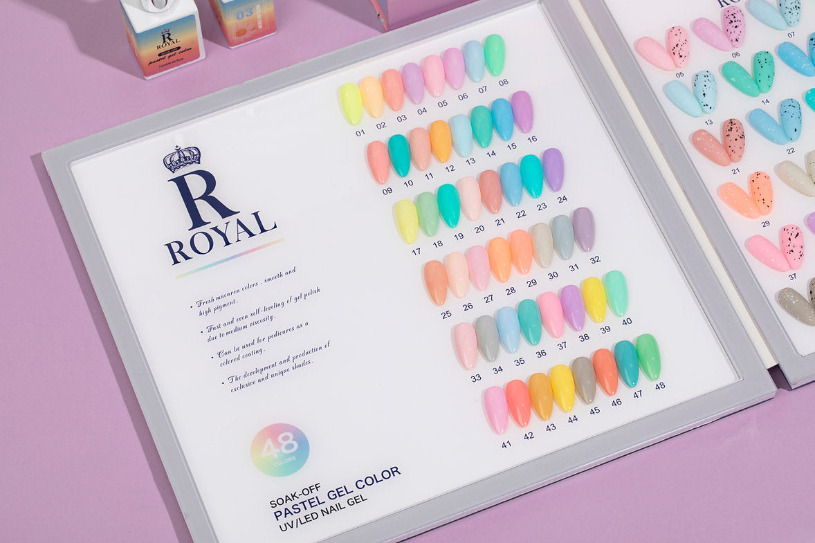 Royal 2in1 PASTEL COLLECTION 48 Color / Free Color Book