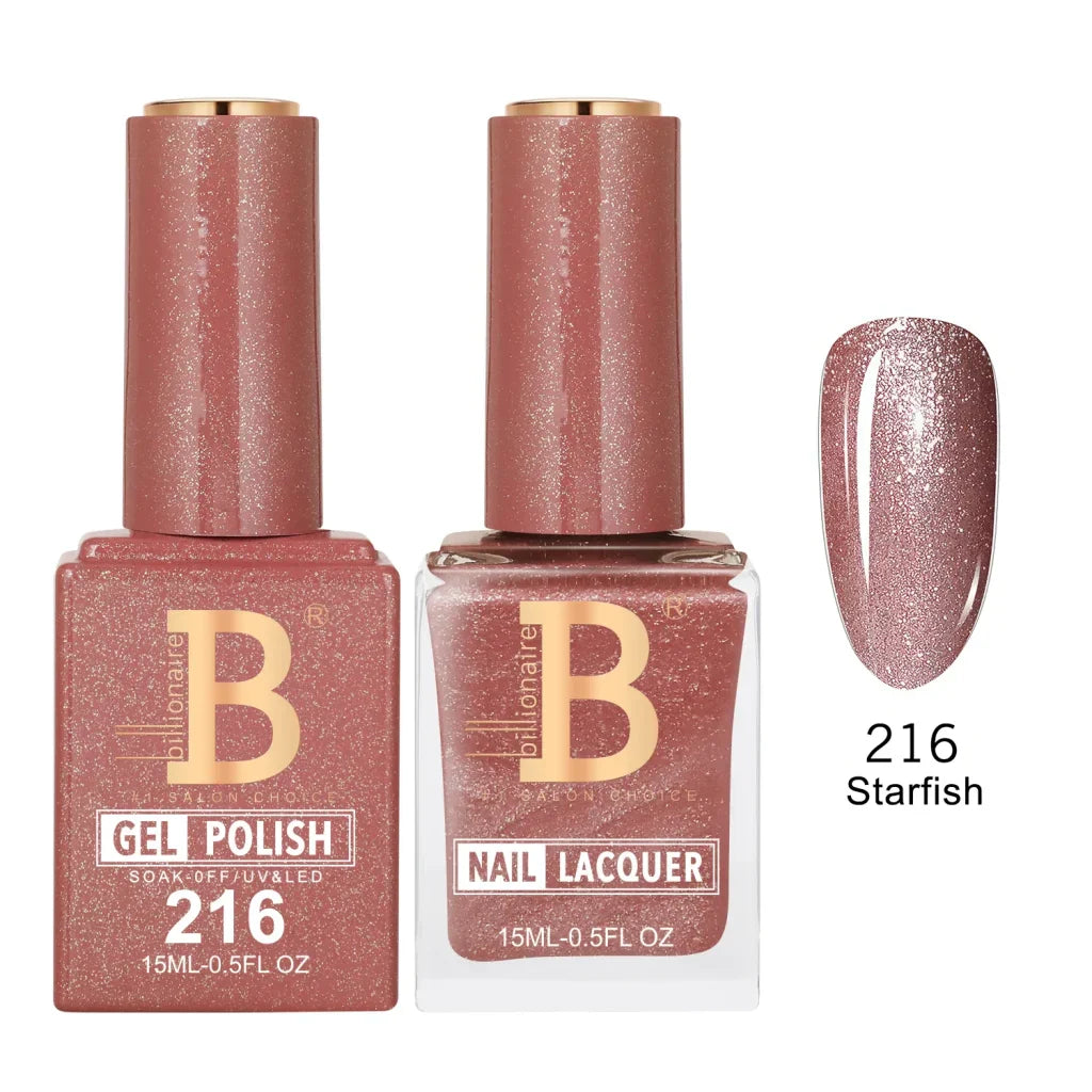 Billionaire Imperial Duo Matching Color Set – #201 - 256 Gel + Lacquer (0.5oz / 15ml)