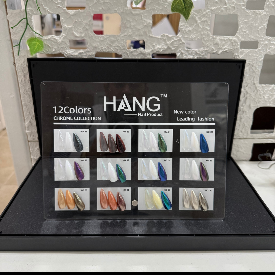 Hang New Collection Chrome Effects 12 Color - Leading Fashion w/ Color Display #25 - #36
