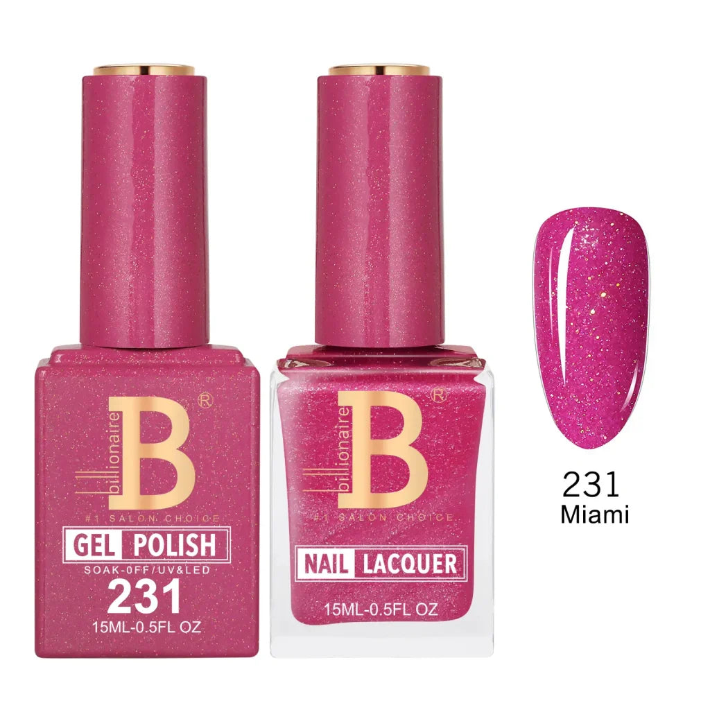 Billionaire Imperial Duo Matching Color Set – #201 - 256 Gel + Lacquer (0.5oz / 15ml)