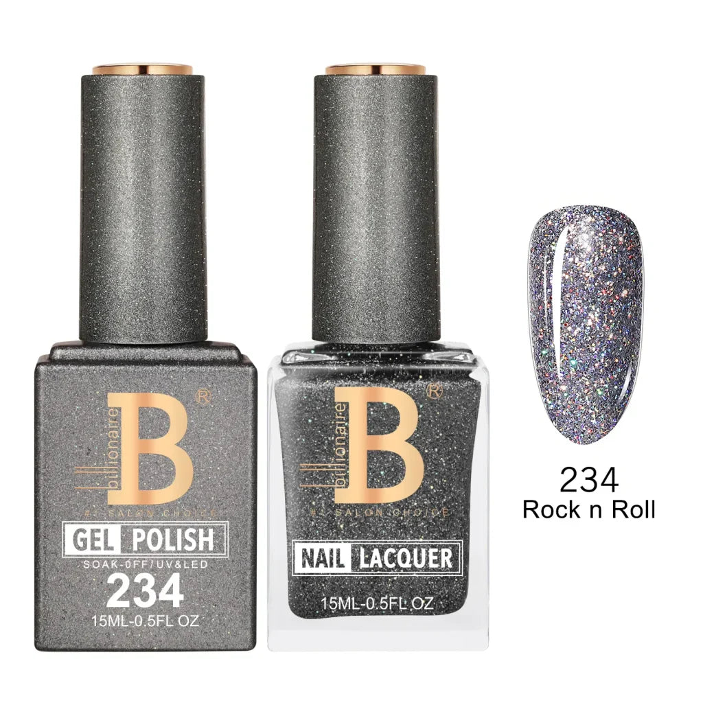 Billionaire Imperial Duo Matching Color Set – #201 - 256 Gel + Lacquer (0.5oz / 15ml)