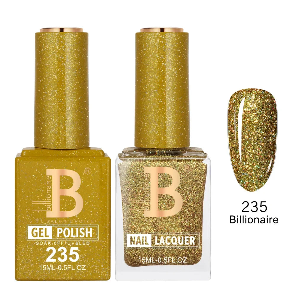 Billionaire Imperial Duo Matching Color Set – #201 - 256 Gel + Lacquer (0.5oz / 15ml)