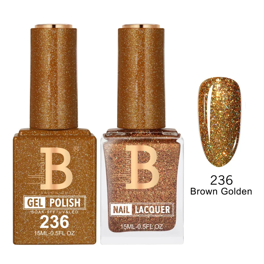 Billionaire Imperial Duo Matching Color Set – #201 - 256 Gel + Lacquer (0.5oz / 15ml)