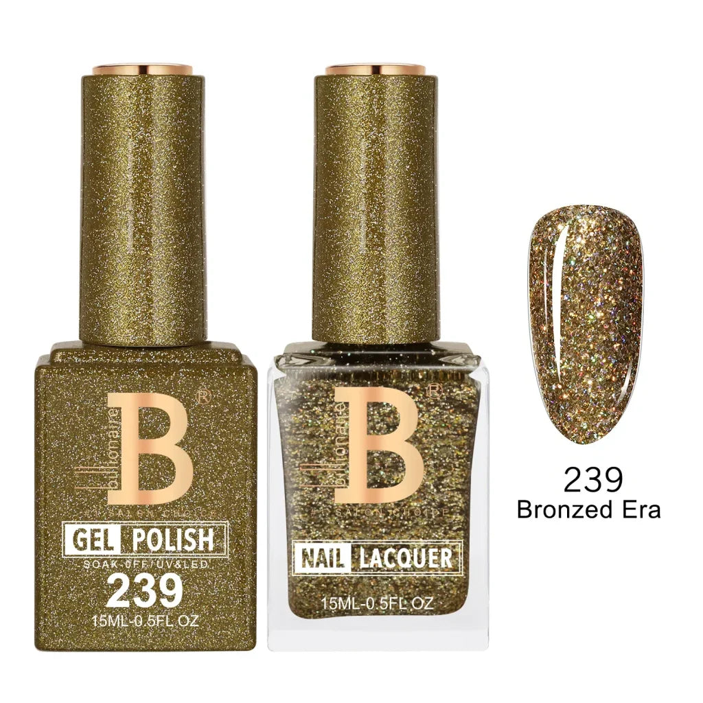 Billionaire Imperial Duo Matching Color Set – #201 - 256 Gel + Lacquer (0.5oz / 15ml)