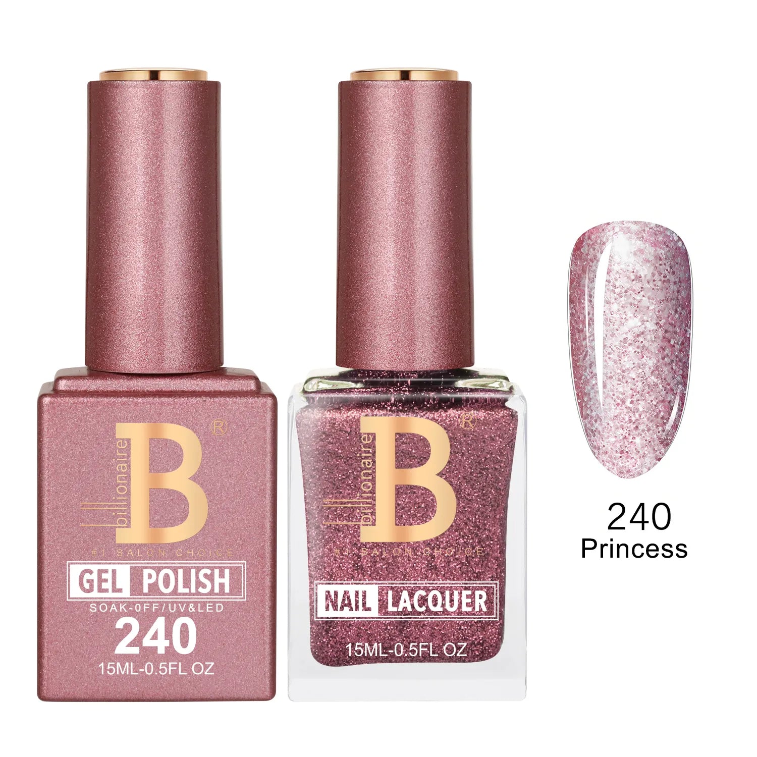 Billionaire Imperial Duo Matching Color Set – #201 - 256 Gel + Lacquer (0.5oz / 15ml)