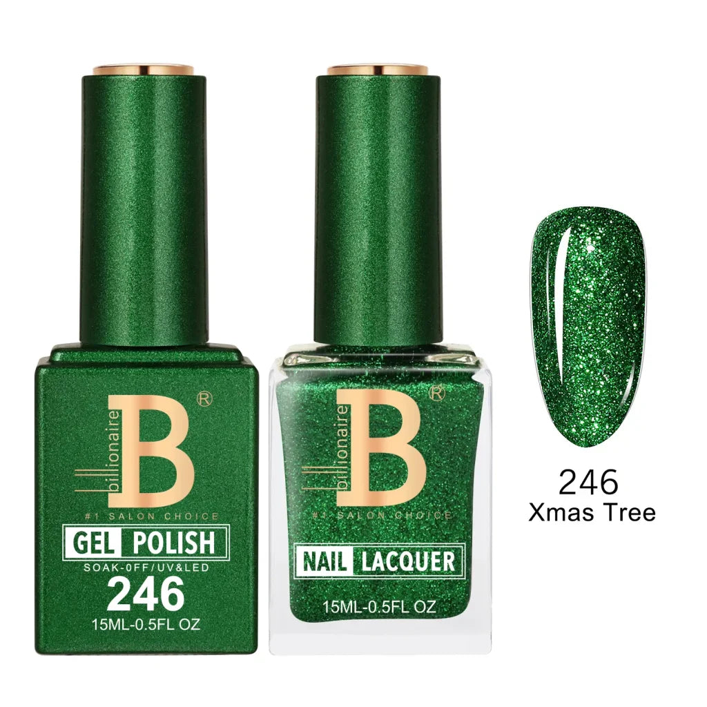Billionaire Imperial Duo Matching Color Set – #201 - 256 Gel + Lacquer (0.5oz / 15ml)