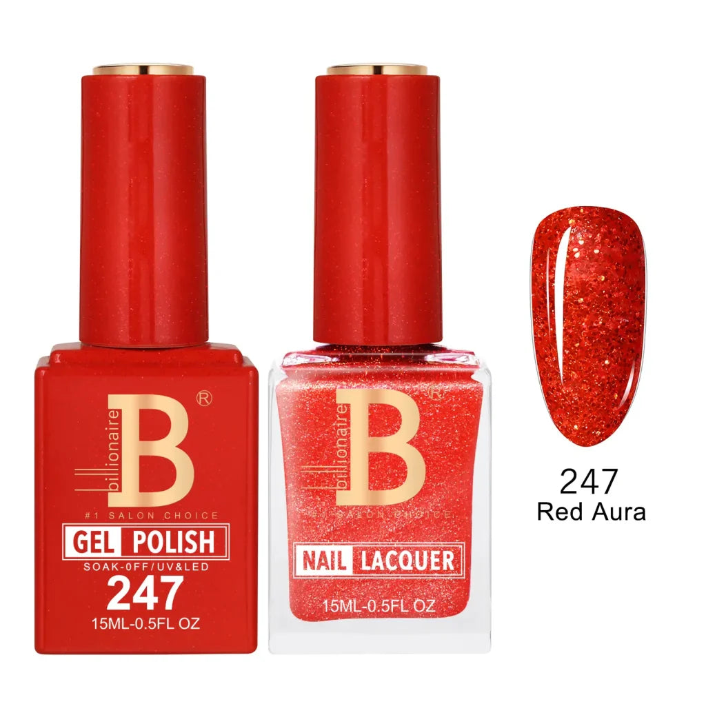Billionaire Imperial Duo Matching Color Set – #201 - 256 Gel + Lacquer (0.5oz / 15ml)