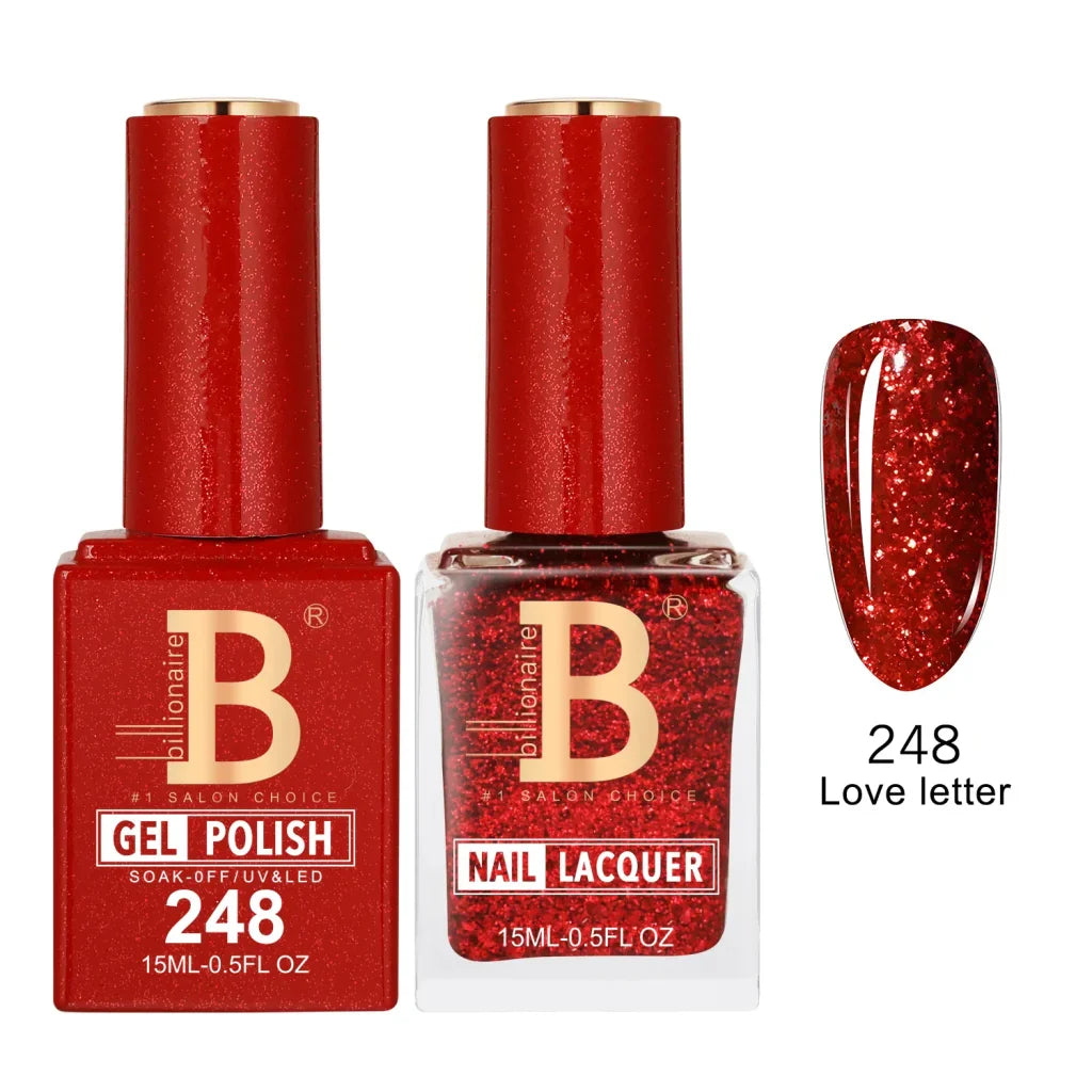 Billionaire Imperial Duo Matching Color Set – #201 - 256 Gel + Lacquer (0.5oz / 15ml)