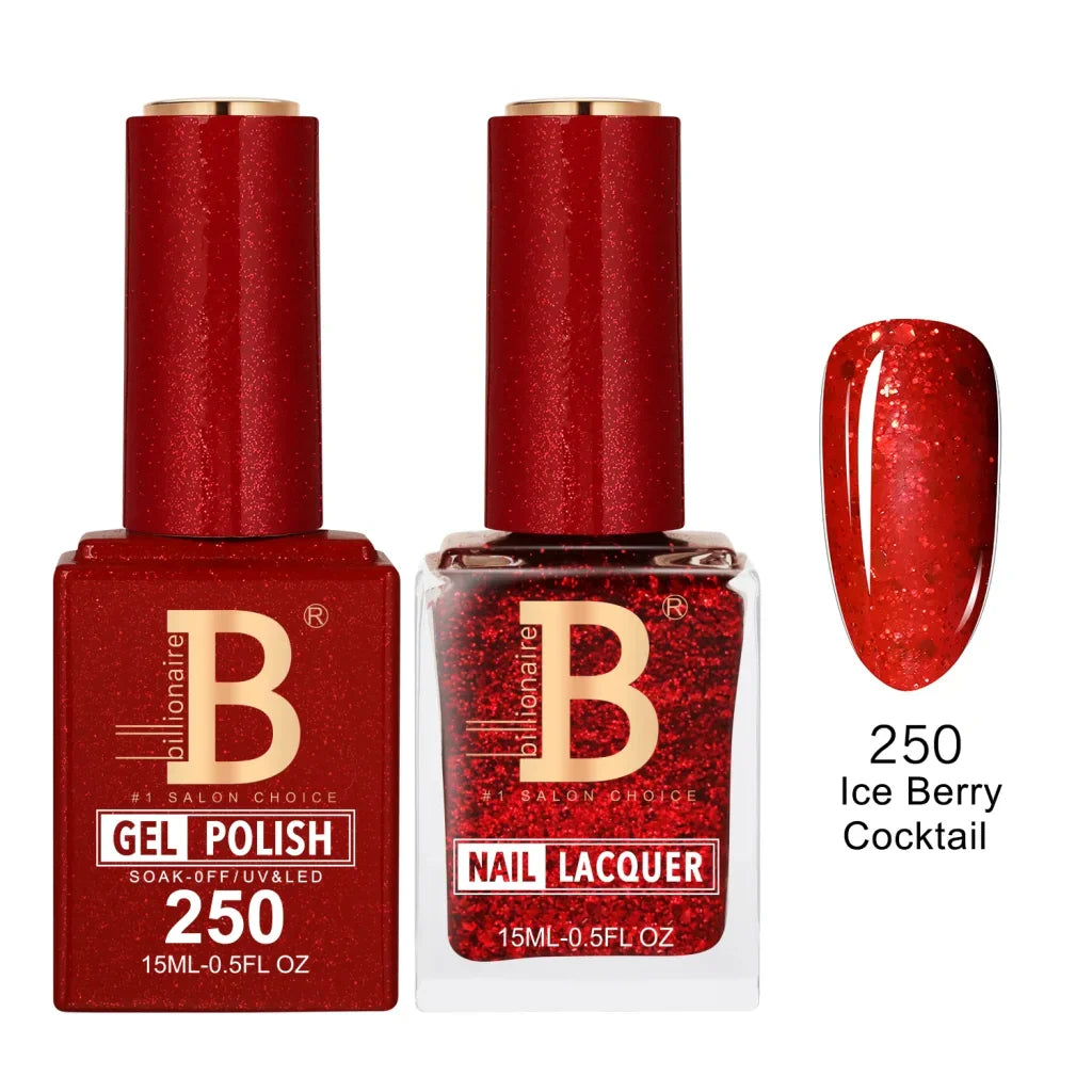 Billionaire Imperial Duo Matching Color Set – #201 - 256 Gel + Lacquer (0.5oz / 15ml)