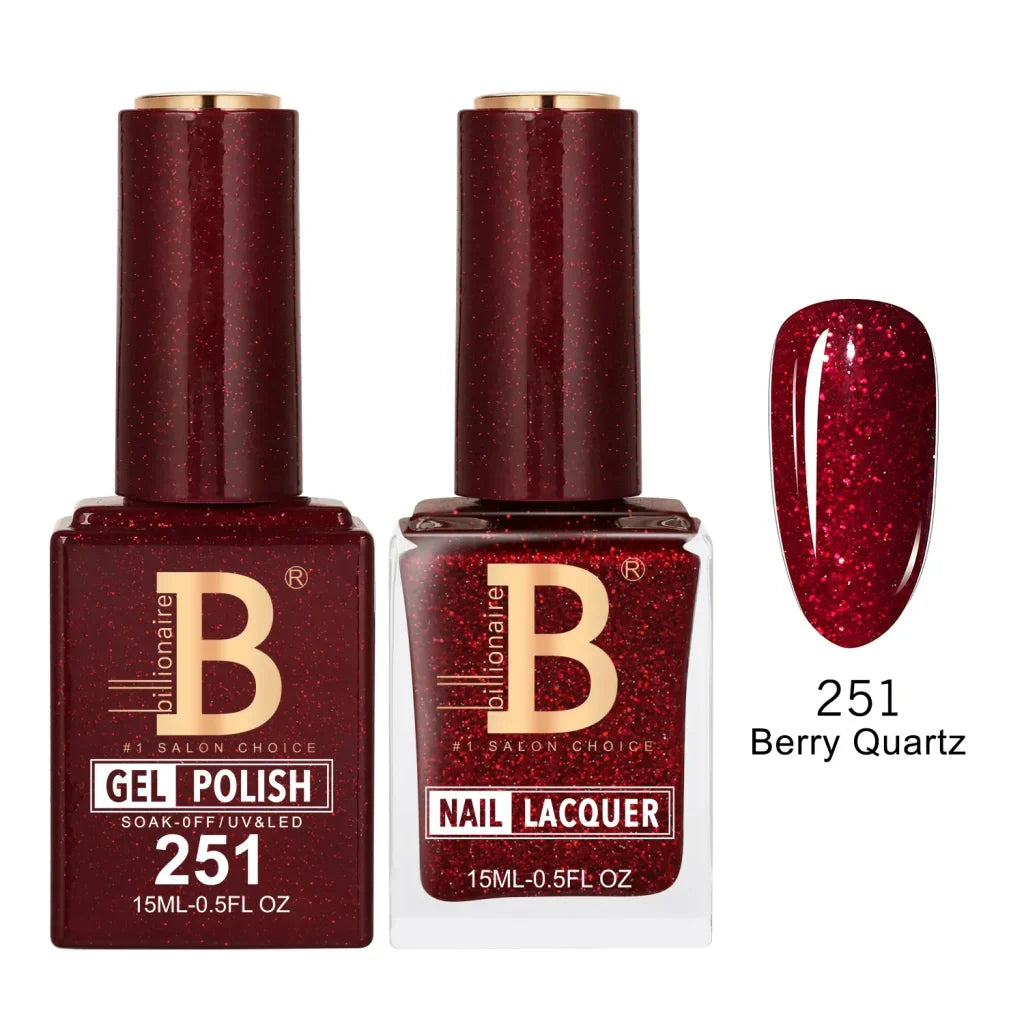 Billionaire Imperial Duo Matching Color Set – #201 - 256 Gel + Lacquer (0.5oz / 15ml)