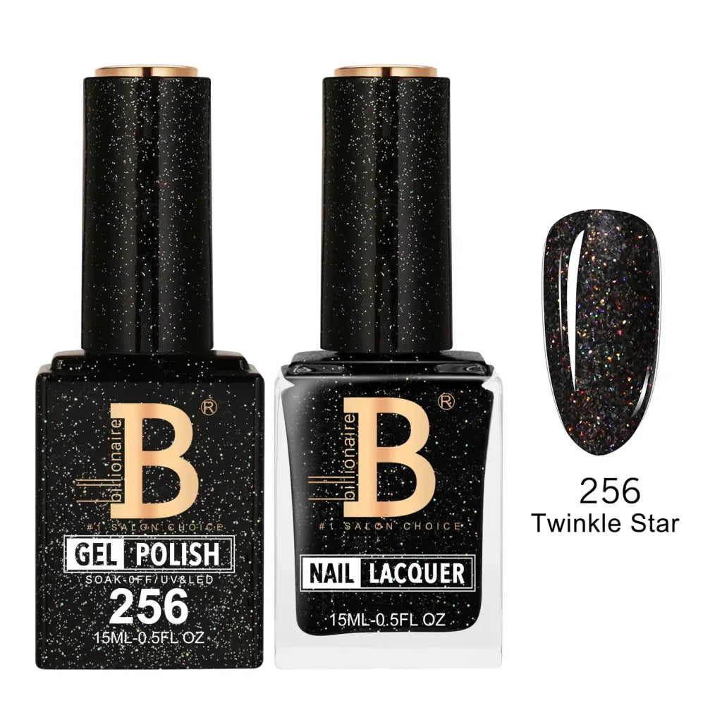 Billionaire Imperial Duo Matching Color Set – #201 - 256 Gel + Lacquer (0.5oz / 15ml)