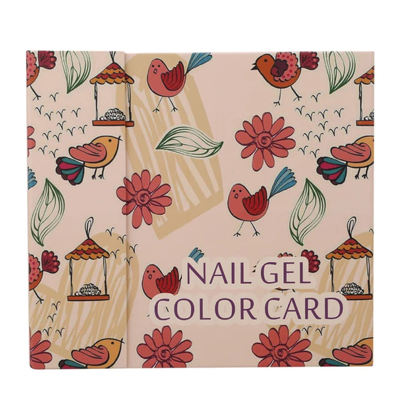 Nail Tips Display Book Nail Art Showing Shelf Gel Nail Polish Color Chart Display Board 120 Colors 