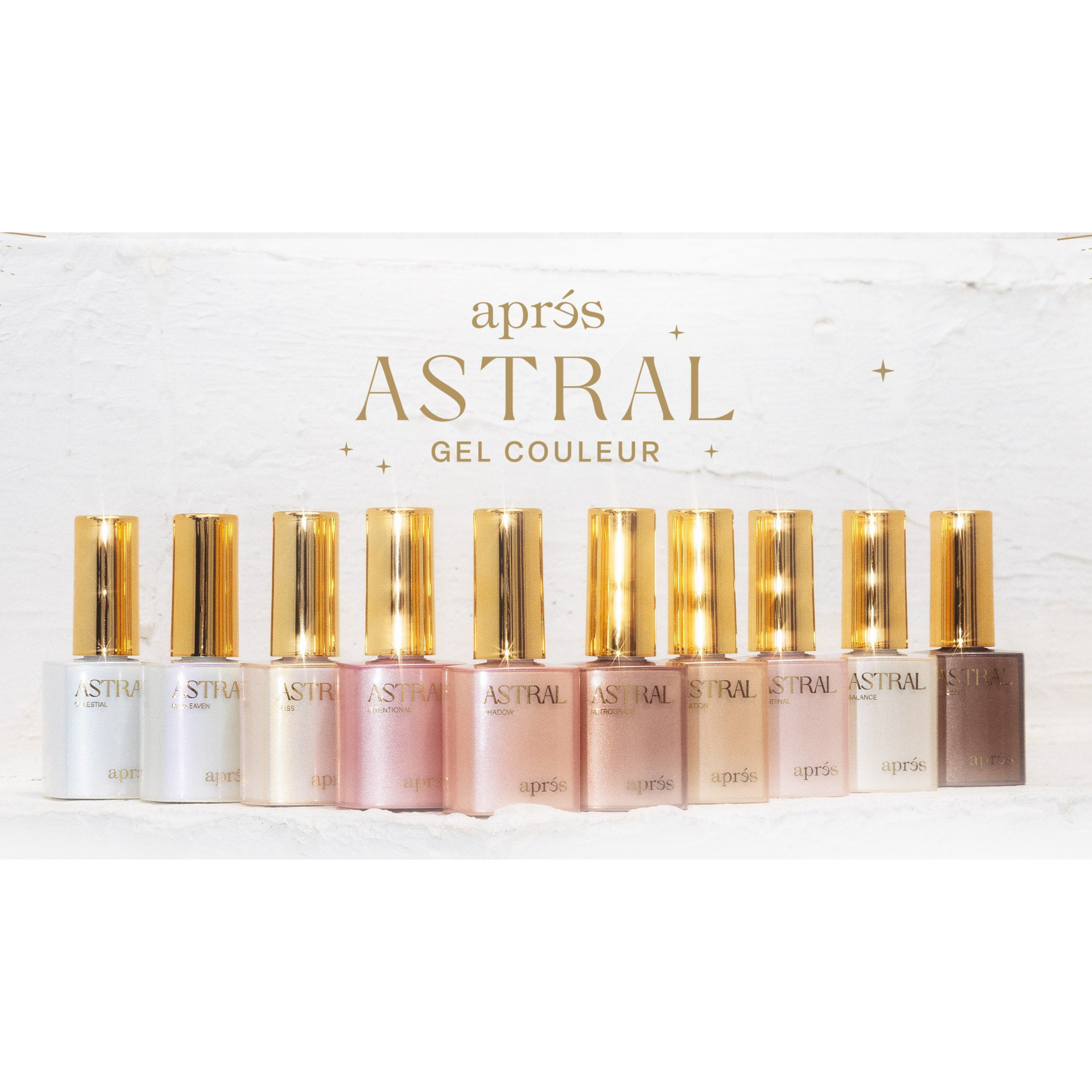 Apres - Astral Gel Couleur Set 10pcs - Shimmery (#CE01 - #CE10)