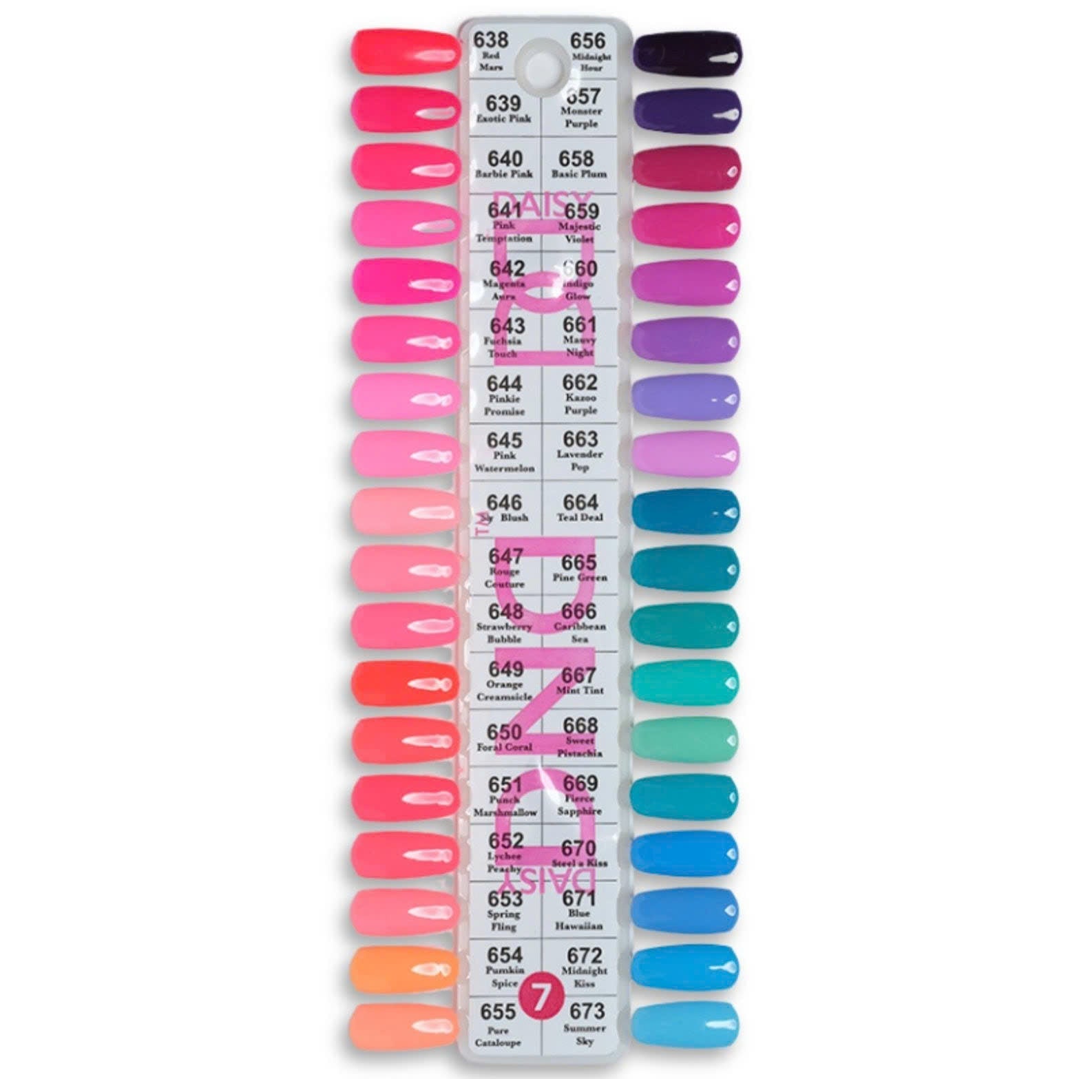 DND - Colors Sample Chart (#01 - #16)