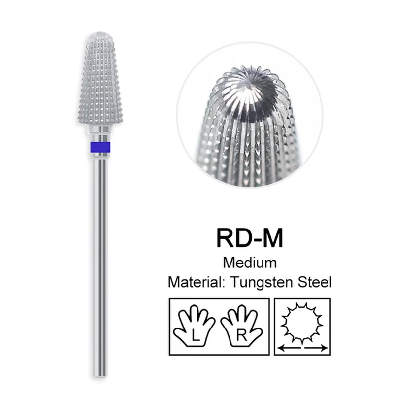 Nail Drill Bit 3/32 Inch Different Grind and Shape (60 Bits Variants)