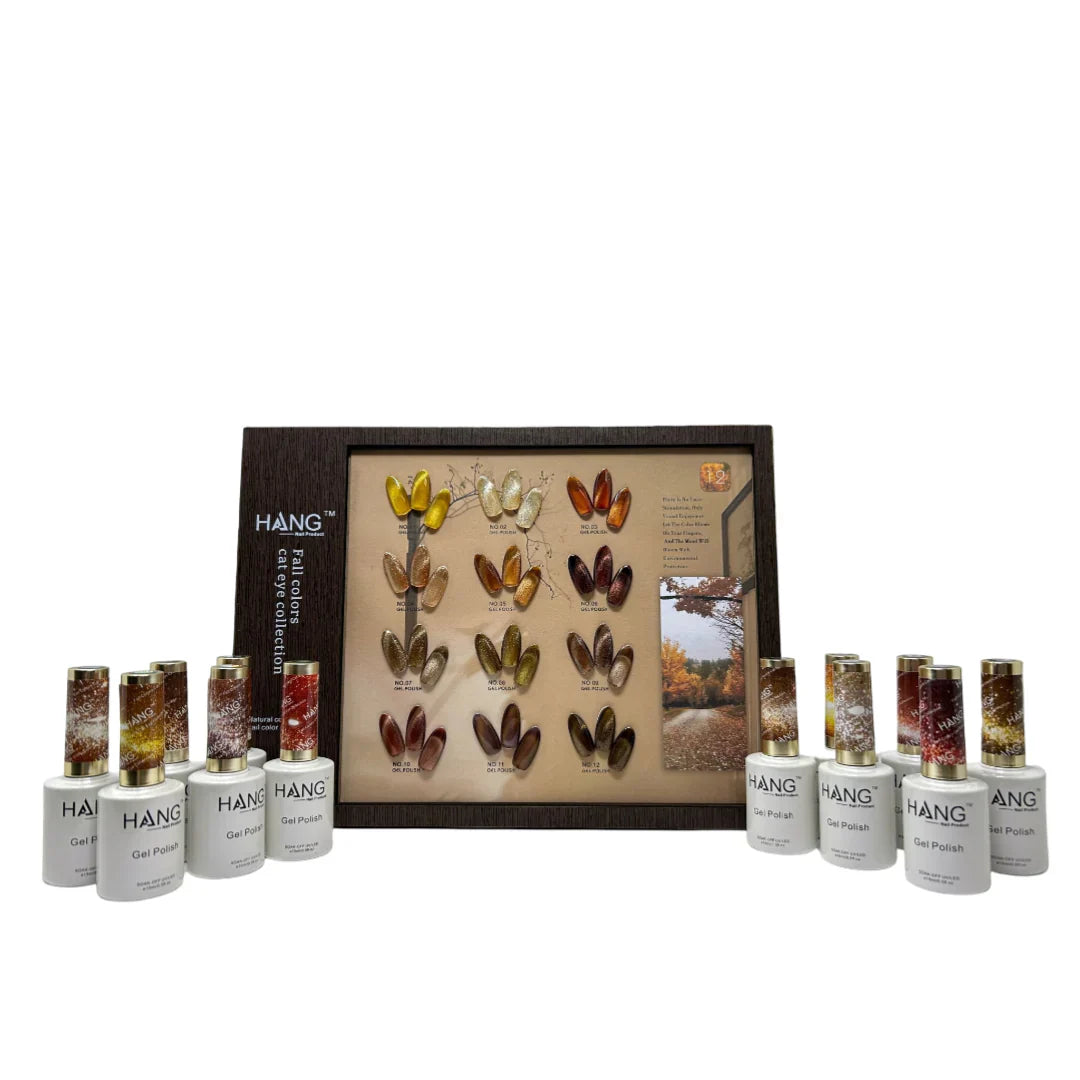 Hang Soak Off Gel Cat Eye 12 Colors - Fall Collection