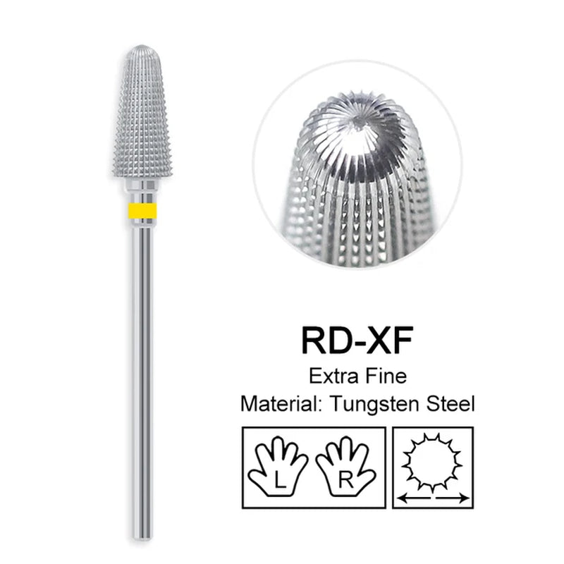 Nail Drill Bit 3/32 Inch Different Grind and Shape (60 Bits Variants)