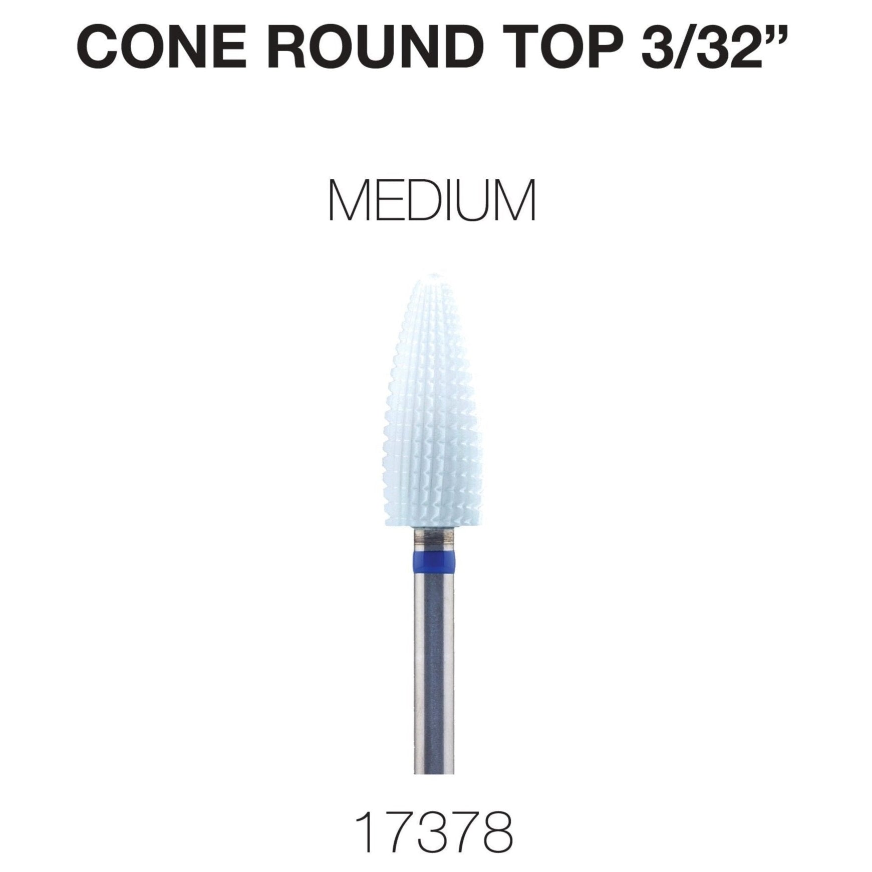 Cre8tion - Ceramic Bits - Cone Round Top - 3/32
